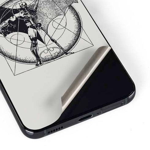 DC Comics Batman Skeleton diagram Art Galaxy S22 Skin